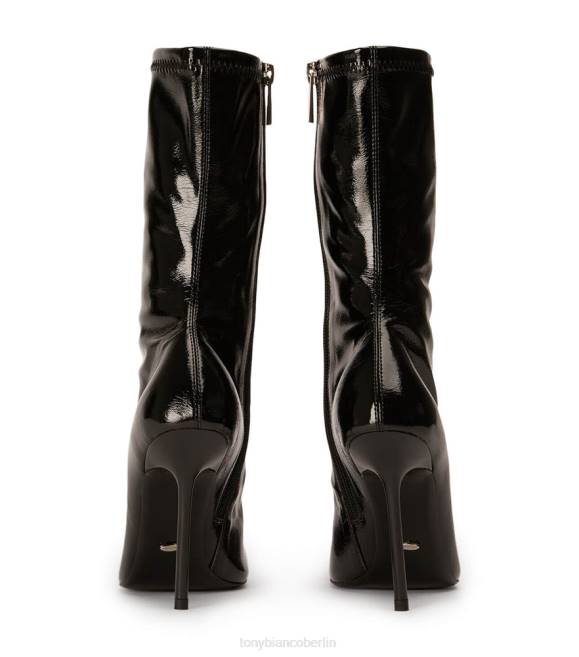 Stiefeletten| de Tony Bianco Frauen Remie Stiefeletten schwarzes Crinkle-Lack 4624499